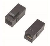 Spojka panel UTP 2 x RJ45 (8p8c) Cat5e,přímá,plast foto