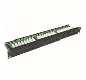 Patch panel 48p. Cat5e 1U BK 8x6p. Modul, UTP, 19” foto