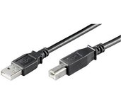 PremiumCord Kabel USB 2.0, A-B, 3m, černý foto