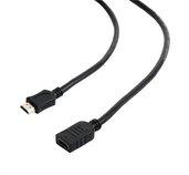Kabel HDMI-HDMI M/F 1,8m, 1.4, prodlužovací černý foto