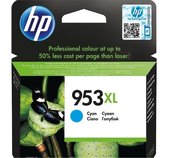 HP 953XL azurová inkoustová kazeta, F6U16AE foto