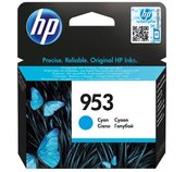 HP 953 azurová inkoustová kazeta, F6U12AE foto
