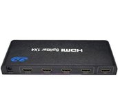 PremiumCord HDMI splitter 1-4 portů kovový s napájecím adaptérem, 3D, FULL HD foto