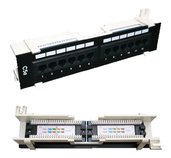 DATACOM Patch box UTP 12 port CAT5E DUAL BK foto