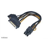 SATA adaptér 2 x SATA na 6pin PCIe foto
