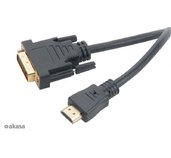 AKASA - DVI-D na HDMI kabel - 2 m foto