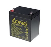 Long 12V 5Ah olověný akumulátor HighRate F2 foto