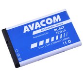Baterie AVACOM GSNO-BL5CT-S1050A do mobilu Nokia 6303, 6730, C5, Li-Ion 3,7V 1050mAh foto