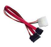 AKASA - slimline SATA na SATA data a power - 40 cm foto