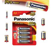 Alkalická baterie AA Panasonic Pro Power LR6 4ks foto
