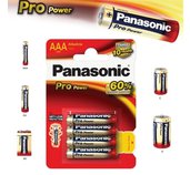 Alkalická baterie AAA Panasonic Pro Power LR03 4ks foto
