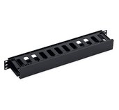 19’ vyvazovací panel 1U plastový RAL9005 foto