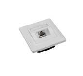 Zásuvka Solarix CAT5E STP 1 x RJ45 pod omítku bílá foto