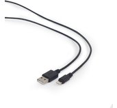 Kabel CABLEXPERT USB 2.0 Lightning (IP5 a vyšší) nabíjecí a synchronizační kabel, 1m, černý foto