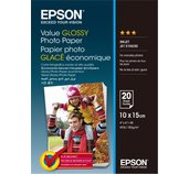 EPSON Value Glossy Photo Paper 10x15cm 20 sheet foto