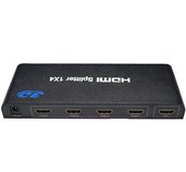HDMI 1.4a splitter 1-4 portů kovový, 3D, FullHD foto