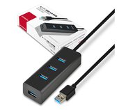 AXAGON 4x USB3.0 CHARGING hub 1.2m cable, nap. foto