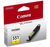 Canon CLI-551 Y, žlutá foto