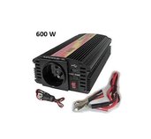 Měnič napětí Carspa CAR600U-122 12V/230V+USB 600W, modifikovaná sinus foto