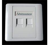 WALL plate SA s rámečkem pro 2keystone (80 x 80) foto
