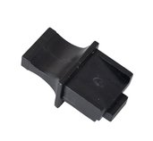 Záslepka pro female konektor RJ45 černá gumová foto