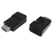 Kab. redukce HDMI na VGA, M/F, černá foto