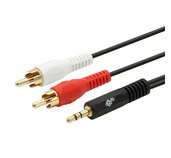TB Touch Cable 3,5mm Mini Jack -2x RCA M/M 2,5m foto