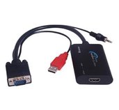 PremiumCord konvertor VGA+audio na HDMI foto
