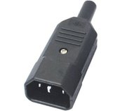 Konektor síťový 230V/M IEC C14 foto