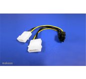 AKASA - 4-pin Molex na 6-pin ATX PCIex adaptér foto
