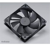 ventilátor Akasa - 12 cm  - černý - tichý S foto